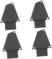 LRXIYODE 4Pcs Guitar Truss Rod Covers Lightweight Bass Accessories Easy Install Compact Design Smooth Surface for Electric Guitar Workmanship for Musicians