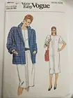 Blazer Jacket Dress Straight 14 16 18 VOGUE Sewing Pattern 8914 Very Easy UC VTG