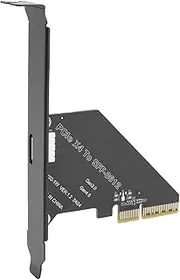 PCIe 4.0 X4 to Oculink SFF 8612 Adapter, SFF 8611 External Graphics Card with Bracket, Host Adapter for NVMe SSD GPU EGPU