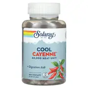 Solaray, Cool Cayenne, 180 VegCaps (300 mg Per VegCap)