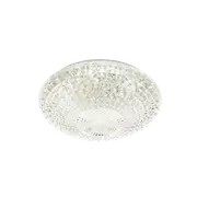 Lilac LED Oyster Light 18W Clear Plastic TRI Colour - LILAC OY28-3C