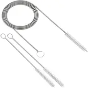 60Inch Long Wire Brush, Long Flexible Tube Cleaning Brush Drain Brush Hose Pipe Brush, Drain Cleaner Sunroof Drain Cleaning Tool for Car, Fridge, Home Kitchen, Fish Tank, Water Pump Accessories