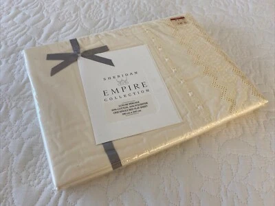 Vintage 1993 Sheridan Empire Luxury Percale Single Flat Sheet 260 cm x 180 cm