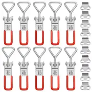 10Pcs Toggle Clamp, 304 Stainless Steel Pull Hasp Latches, Release Hand6708