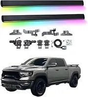 BJOHQ Electric Running Boards Compatible for Dodge Ram 1500 2011-2018 with Light, SUV, Off-Road & Pickup Trucks - Retractable Truck Steps & Nerf Bars