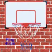Kids Adults Basketball Ring Hoop Rim System Backboard 40cm Steel Rim