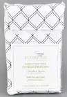 Everhome European Standard Queen Pillowcases Diamond Geo white/maritime blue X39