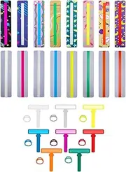 Taicols Dyslexia Tools for Dyslexia Reading Strips for Dyslexic Students, 32 Pcs Guided Reading Strips Trackers, Overlays for Dyslexia Reading Strips, Finger Focus Highlighter, Guided Reading Strips