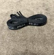 COCA-COLA Shoe Laces Black White Logo English Korean International