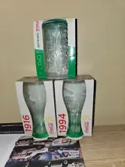 collectable COCA COLA GLASSES X3