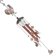 VICASKY Vintage Metal Rooster Wind Chime Small Iron Chimes Versatile Decor DIY Animal Wind Bells for Yard