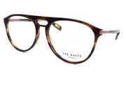 Ted Baker Glasses Frame Keller Dark Brown Horn 56mm Unisex Eyeglasses 8192 155