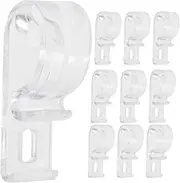 STOBAZA 30pcs Transparent Curtain Hooks Roller Blind Safety Chain Retainer Clips for Easy Installation and Secure Fixation of Curtain Chains