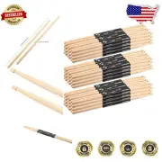 72 Lightweight Maple Wood Drumsticks, 5A - Comfortable Grip for Every Drummer