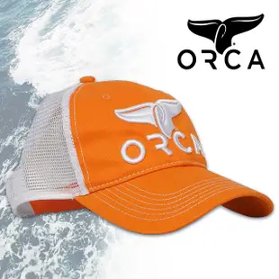 美國ORCA殺人鯨個性透氣棒球帽 - 橘色 Free Size