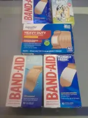 5 Boxes Band Aid Bandages