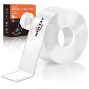 Heavy Duty Double Sided Tape Clear Nano Adhesive for Wall Mounting 10FT
