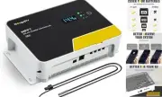 MPPT Solar Charge Controller 40A, with Remote APP Control, Backlit LCD
