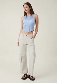 在飛比找ZALORA購物網優惠-Ricki Curved Hem Tank