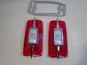 NEW 1966 FORD FAIRLANE TAIL LIGHT LENSES W/GASKETS...SHOW CORRECT..FOMOCO SCRIPT (for: Ford)