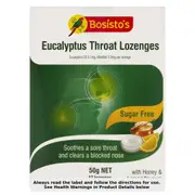 Bosisto's Eucalyptus Throat Lozenges Sugar Free 50g