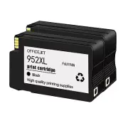 2PK Reman 952XL Black Ink Cartridge Fit For HP Officejet Pro 8210 8702 8714 8718