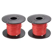 30AWG Gauge Stranded Hook-Up Wire PVC Tinned Copper Wire Spool 50m/164ft Red