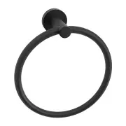 Classic Towel Bar Rail Ring Electroplated Matte Black Finish