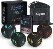 - 4 X Exercise Dice/Fitness Dice for Home & Outdoor Fitness/Workout + Bag + Inst