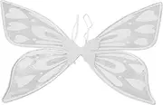 WRITWAA Elegant Butterfly Wing Costume Prop White Fairy Wings for Adults Cosplay Photo Props Masquerade Accessories
