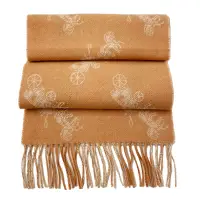 在飛比找Yahoo奇摩購物中心優惠-COACH 新款羊毛雙面用圍巾(橘格紋/馬車)