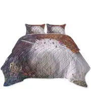 Mystic Spring Fantasy Art Floral Unicorn Coverlet