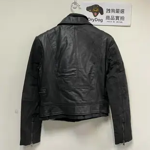 跩狗嚴選 極度乾燥 Superdry Double Biker Nubuck 女款 黑色 騎士 皮衣 真皮 外套 進階款 翻領 斜領