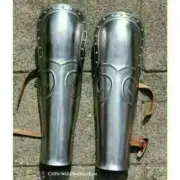 Medieval Set Crusader Steel leg Gladiator Greaves Knight Halloween LA37