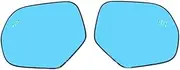 1 Pair Side Rearview Mirror Blue Glass Lens With Blind Spot Light Compatible For Mitsubishi Pajero Montero Sport 2016-2019 Anti Glare BSA(BSA Blue mirror)