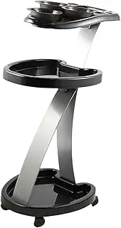 "Abbraccia" Rolling Salon Tray on Wheels,Hairstylist Tray,Movable, Hair Dyeing Bowl,Hair Salon Trolley Rolling Cart for Barber Salon