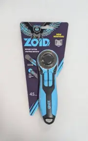 NEW ZOID 45mm Rotary Cutter w Soft Touch Contoured Handle for Sewing Quilting