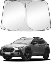 SENSHINE Windshield Sun Shade for Subaru Crosstrek 2018-2024 Reflector Sunshade Offers Ultimate Protection Interior Cool Reflective Sun Blocker, Silver