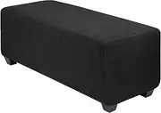 Foot Stool Covers Pouffe Cover Rectangle Ottoman Slipcovers with Elastic Bottom, Machine Washable(#4,Large)