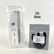 (2) New Genuine HP G3 Stylus Pen HP Active Pen L04729-003 w USB A to USB C Cable