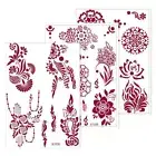 Lace Fake Tattoos Flower Fake Tattoos Temporary Tattoos Henna Tattoo Stickers