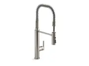 24982-VS Purist Commercial Kitchen Faucet with 3-Function Pull Down Sprayer, ...