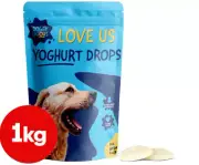 Doggylicious Yoghurt Drops Buttons Yogurt Dog Treats 1KG Pet Food