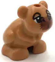 Lego New Medium Nougat Hamster Mouse Friends Elves with Black Eyes