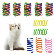 30 Pcs Cat Spiral Spring Colorful Cat Spring Toys Cat Interactive Toy for Kitten