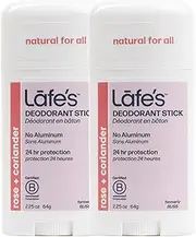 Lafe's Bliss Deodorant Stick (Pack of 2) With Witch Hazel and Grapefruit, 2.25 oz
