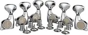 Guyker 6Pcs Guitar Machine Heads (3L + 3R) – 1:21 Sealed Tuning Key Pegs Tuners Set Replacement for ST Tele SG Style Electric or Acoustic Guitars – Chrome