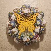 Butterfly Wreath - Yellow - Spring - Deco Mesh and Ribbon