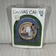 VTG Canvas Capers Plastic Canvas Stitch Kit 1984 Mallard Ducks Leisure Arts F1