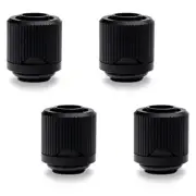 EKWB EK-Quantum Torque STC-10/13 Fitting, 10/13mm (3/8" ID, 1/2" OD), Black, 4pk